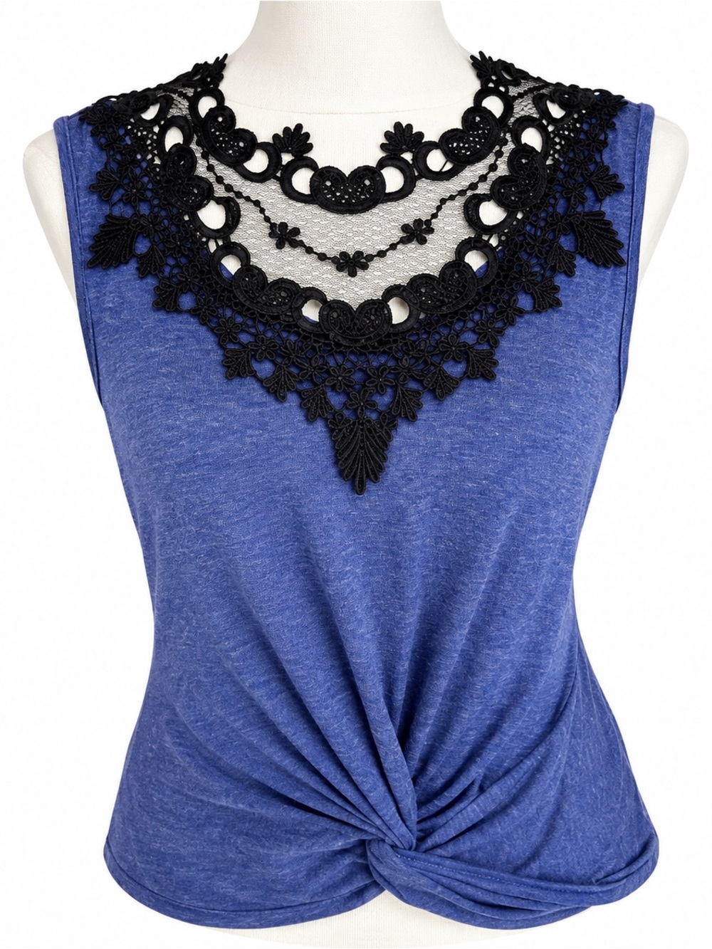 SHEIN Detailed Neckline Tank Top, Sz Lg, NWOT